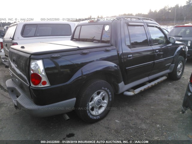 1FMZU77E82UB72256 - 2002 FORD EXPLORER SPORT TR  BLACK photo 4