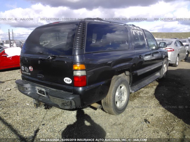 1GNFK16Z36J169861 - 2006 CHEVROLET SUBURBAN K1500 BLACK photo 4