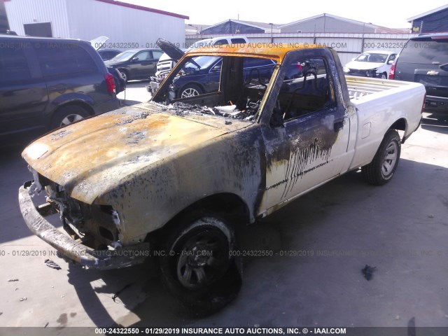 1FTYR10D19PA29027 - 2009 FORD RANGER WHITE photo 2