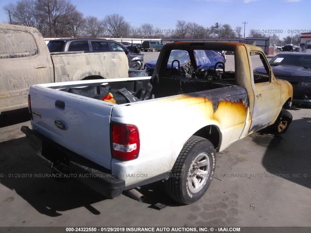 1FTYR10D19PA29027 - 2009 FORD RANGER WHITE photo 4