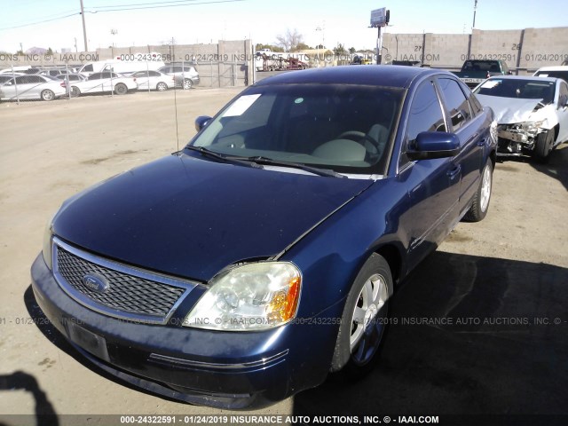 1FAFP23166G138816 - 2006 FORD FIVE HUNDRED SE BLUE photo 2