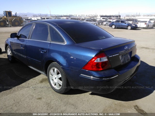 1FAFP23166G138816 - 2006 FORD FIVE HUNDRED SE BLUE photo 3