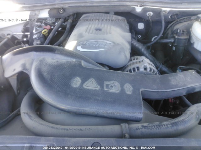 1GNEK13T03R252477 - 2003 CHEVROLET TAHOE K1500 WHITE photo 10