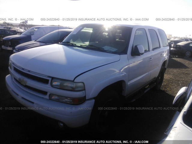 1GNEK13T03R252477 - 2003 CHEVROLET TAHOE K1500 WHITE photo 2