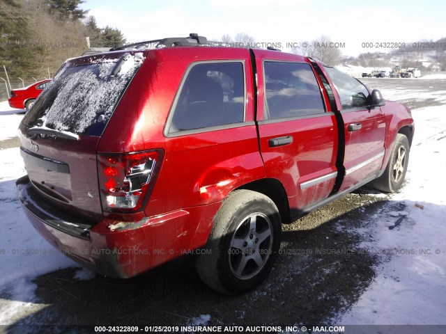 1J4GR48K85C702262 - 2005 JEEP GRAND CHEROKEE LAREDO/COLUMBIA/FREEDOM 红色 照片 4