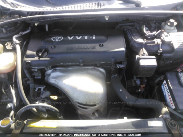 JTKDE177260108133 - 2006 TOYOTA SCION TC შავი ფოტო 10