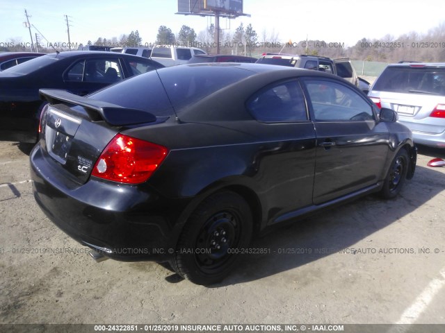 JTKDE177260108133 - 2006 TOYOTA SCION TC შავი ფოტო 4
