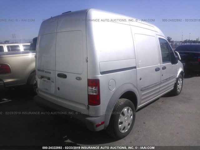 NM0LS7AN2BT056210 - 2011 FORD TRANSIT CONNECT XL SILVER photo 4