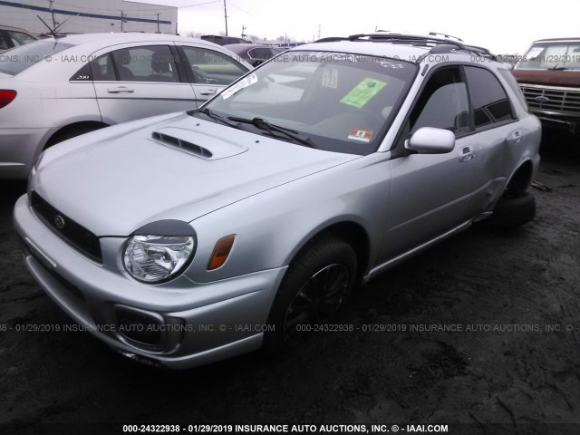 JF1GG29693H808484 - 2003 SUBARU IMPREZA WRX SILVER photo 2