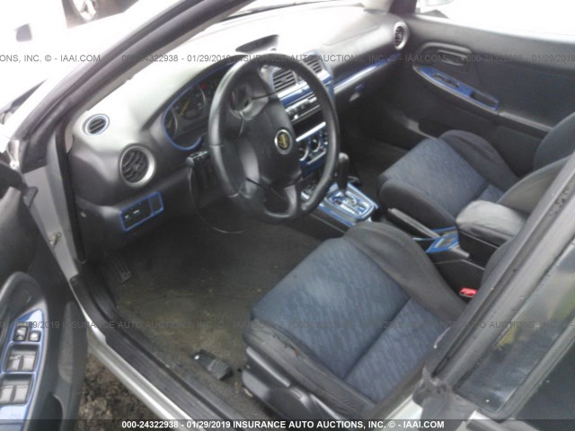 JF1GG29693H808484 - 2003 SUBARU IMPREZA WRX SILVER photo 5