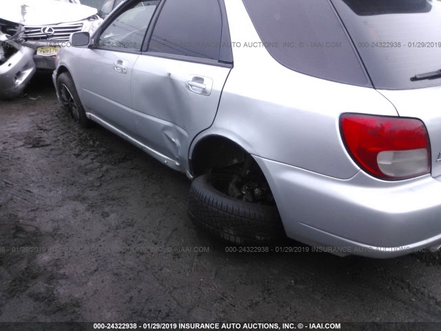 JF1GG29693H808484 - 2003 SUBARU IMPREZA WRX SILVER photo 6