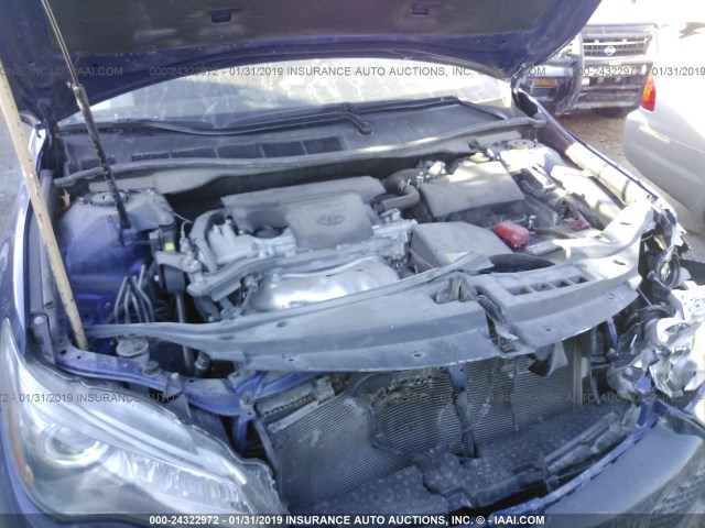 4T1BF1FK1GU571534 - 2016 TOYOTA CAMRY LE/XLE/SE/XSE BLUE photo 10