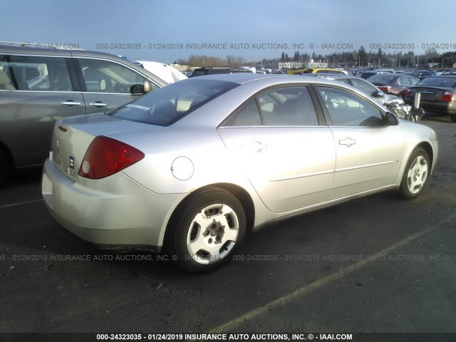 1G2ZF58B174249133 - 2007 PONTIAC G6 VALUE LEADER/BASE SILVER photo 4