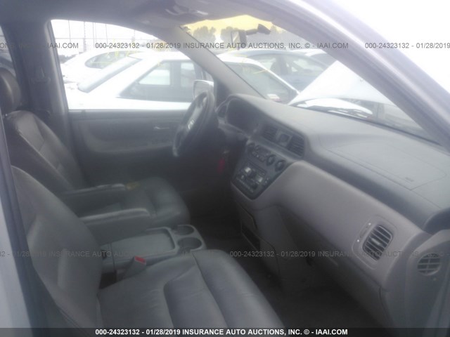 2HKRL18022H580611 - 2002 HONDA ODYSSEY EXL SILVER photo 5