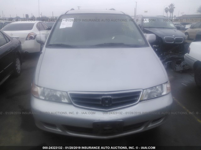 2HKRL18022H580611 - 2002 HONDA ODYSSEY EXL SILVER photo 6