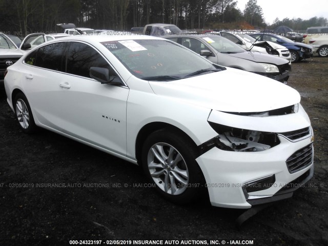 1G1ZB5ST8HF140370 - 2017 CHEVROLET MALIBU LS WHITE photo 1