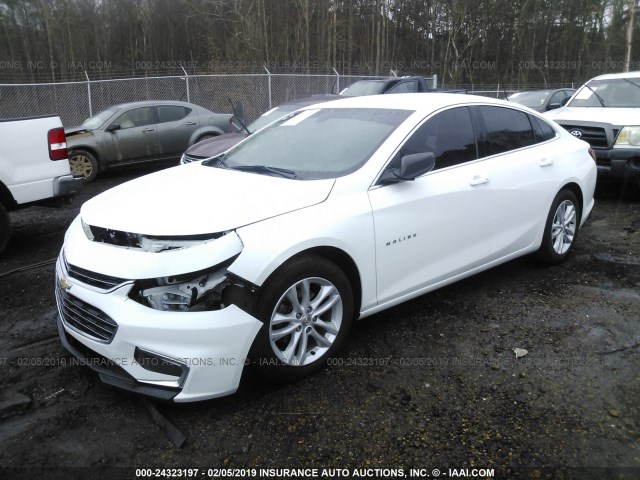 1G1ZB5ST8HF140370 - 2017 CHEVROLET MALIBU LS WHITE photo 2