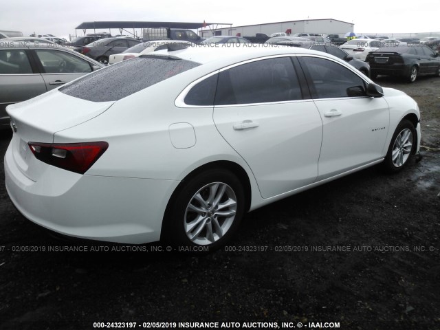 1G1ZB5ST8HF140370 - 2017 CHEVROLET MALIBU LS WHITE photo 4