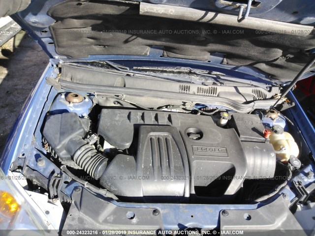 1G2AL18F287151696 - 2008 PONTIAC G5 BLUE photo 10