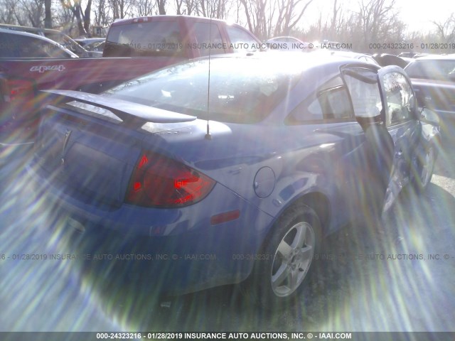 1G2AL18F287151696 - 2008 PONTIAC G5 BLUE photo 4