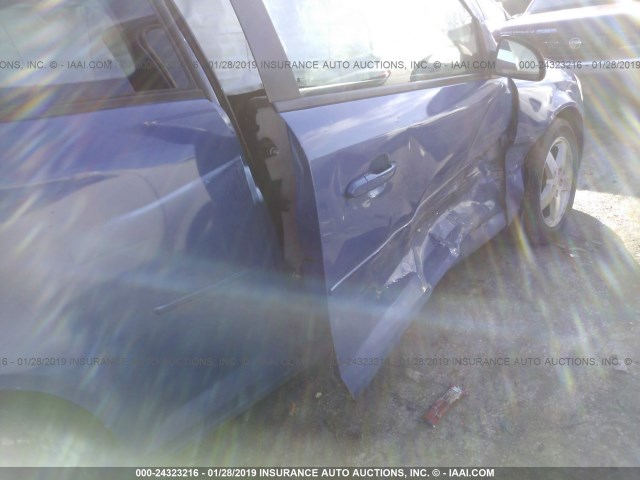 1G2AL18F287151696 - 2008 PONTIAC G5 BLUE photo 6