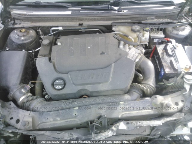 1G1ZF5E71CF296035 - 2012 CHEVROLET MALIBU 3LT შავი ფოტო 10