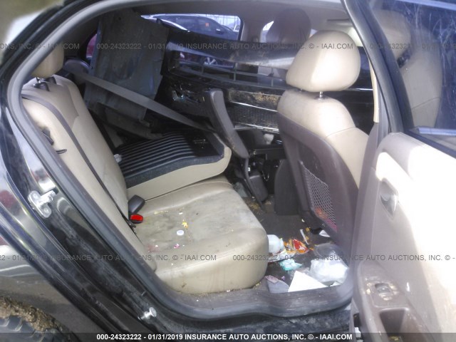 1G1ZF5E71CF296035 - 2012 CHEVROLET MALIBU 3LT შავი ფოტო 8