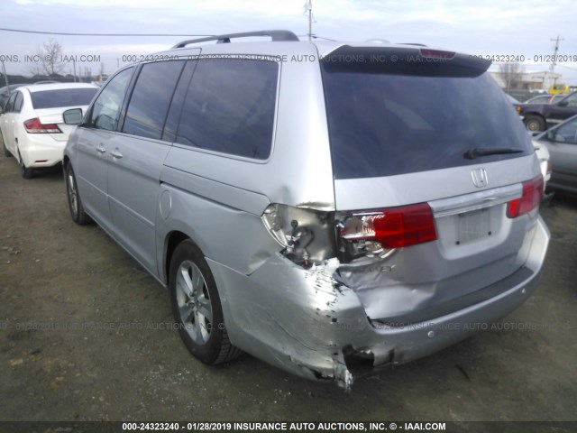 5FNRL3H9XAB069896 - 2010 HONDA ODYSSEY TOURING SILVER photo 3