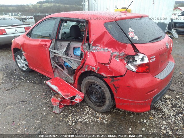 2T1KE40E49C013897 - 2009 TOYOTA COROLLA MATRIX S RED photo 6