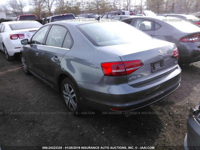 3VWLA7AJ5FM205584 - 2015 VOLKSWAGEN JETTA TDI GRAY photo 3