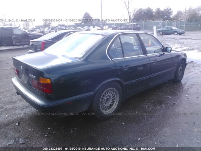 WBAHD6325SGK82165 - 1995 BMW 525 I AUTOMATIC GREEN photo 4