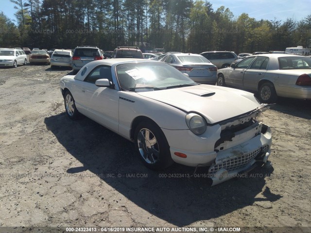 1FAHP60A72Y105039 - 2002 FORD THUNDERBIRD  WHITE photo 1