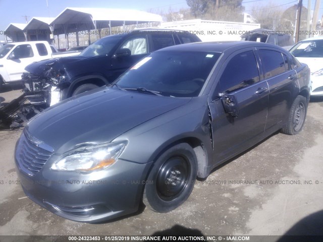 1C3CCBAB9DN559477 - 2013 CHRYSLER 200 LX GRAY photo 2