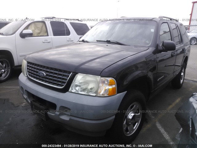 1FMZU62E42UB28854 - 2002 FORD EXPLORER XLS BLACK photo 2