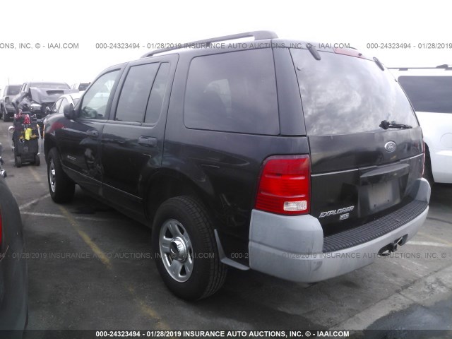 1FMZU62E42UB28854 - 2002 FORD EXPLORER XLS BLACK photo 3