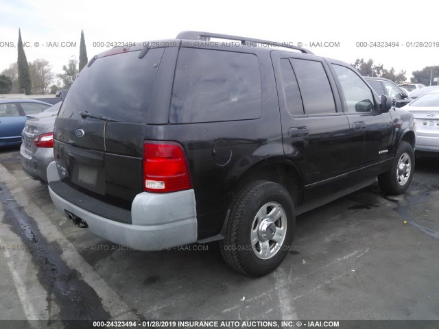 1FMZU62E42UB28854 - 2002 FORD EXPLORER XLS BLACK photo 4