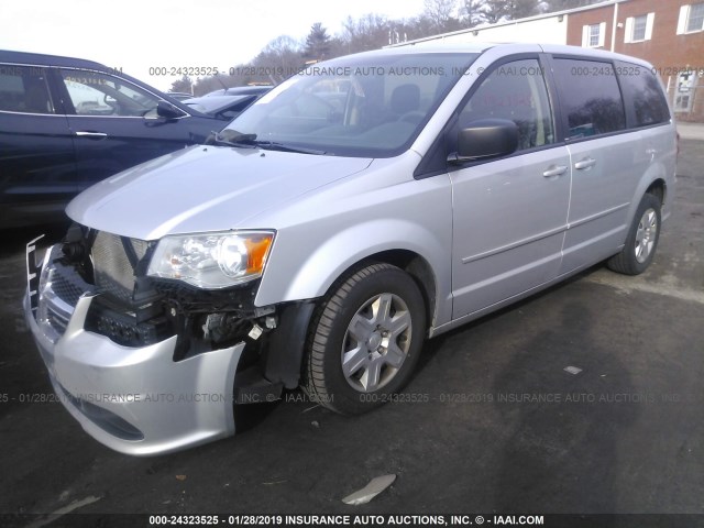 2D4RN4DG1BR602411 - 2011 DODGE GRAND CARAVAN EXPRESS SILVER photo 2