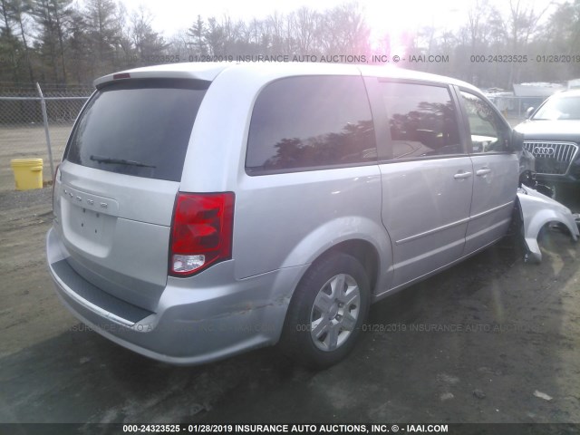 2D4RN4DG1BR602411 - 2011 DODGE GRAND CARAVAN EXPRESS SILVER photo 4