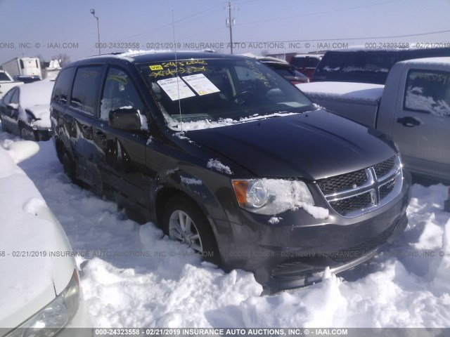 2C4RDGCG0GR353268 - 2016 DODGE GRAND CARAVAN SXT GRAY photo 1