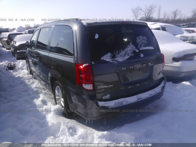 2C4RDGCG0GR353268 - 2016 DODGE GRAND CARAVAN SXT GRAY photo 3