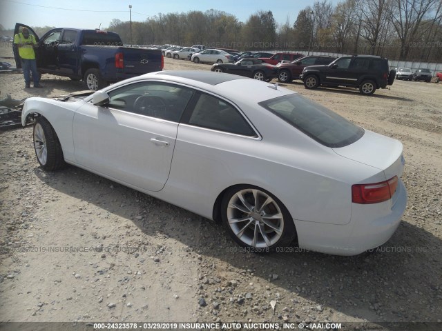 WAUCFAFR9DA044714 - 2013 AUDI A5 PREMIUM WHITE photo 3