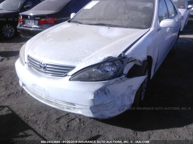 4T1BE32K25U393392 - 2005 TOYOTA CAMRY LE/XLE/SE WHITE photo 6