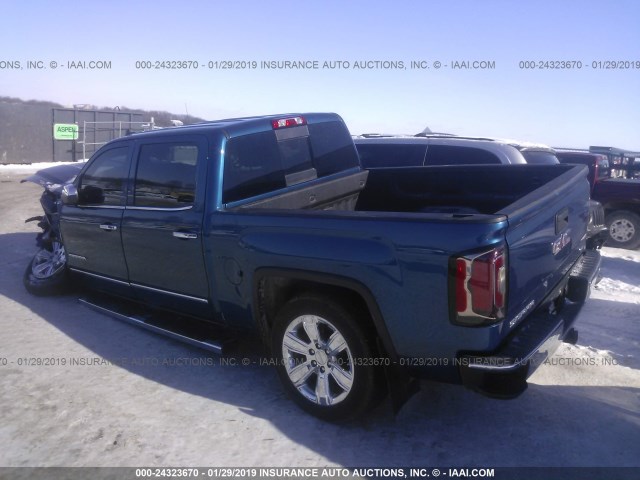 3GTU2NEC1JG125436 - 2018 GMC SIERRA K1500 SLT BLUE photo 3