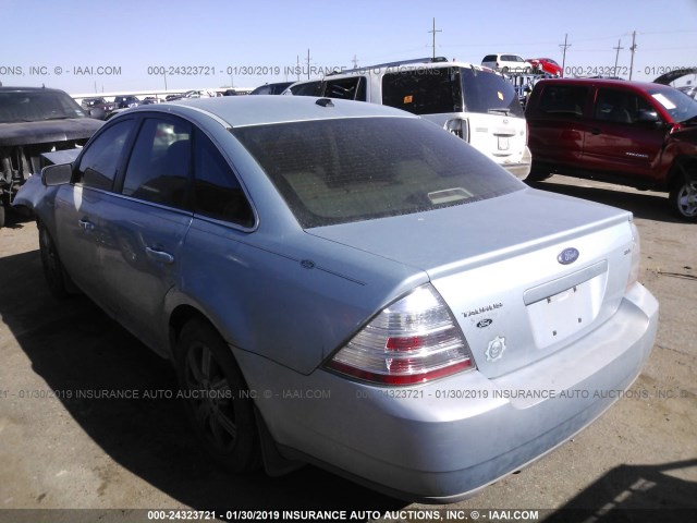 1FAHP24W18G127468 - 2008 FORD TAURUS SEL SILVER photo 3