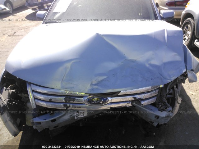 1FAHP24W18G127468 - 2008 FORD TAURUS SEL SILVER photo 6