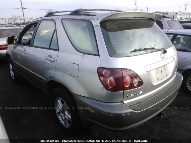 JT6GF10U4Y0053812 - 2000 LEXUS RX 300 SILVER photo 3