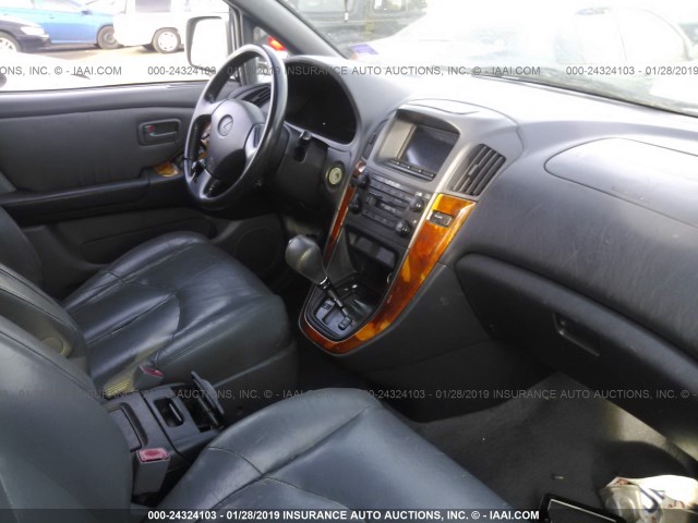 JT6GF10U4Y0053812 - 2000 LEXUS RX 300 SILVER photo 5