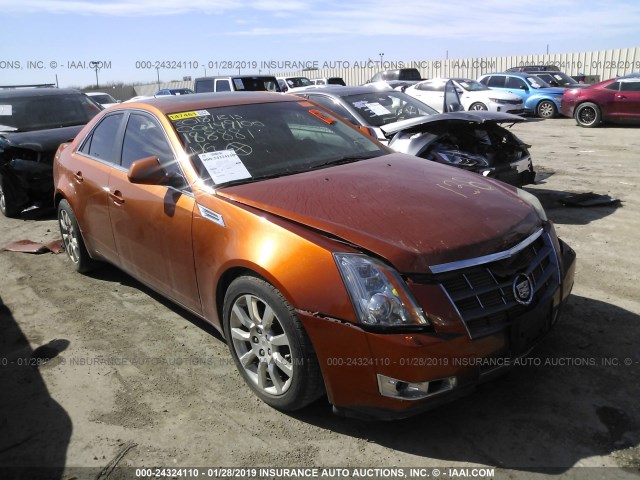 1G6DV57V880188881 - 2008 CADILLAC CTS HI FEATURE V6 ORANGE photo 1