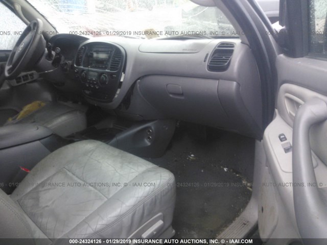 5TDZT34A23S180151 - 2003 TOYOTA SEQUOIA SR5 GRAY photo 5