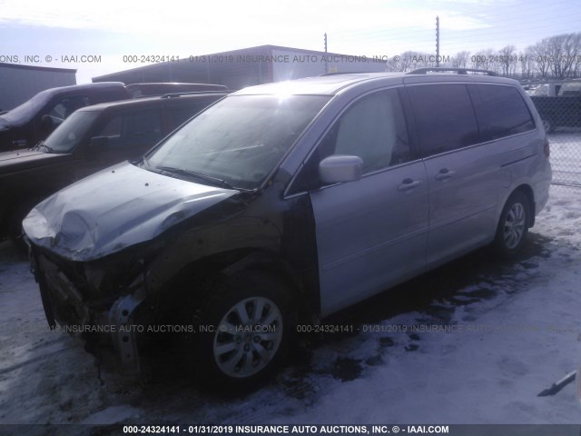 5FNRL3H76AB110605 - 2010 HONDA ODYSSEY EXL SILVER photo 2